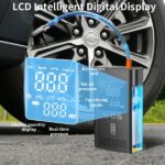 Portable Car Starter With Air Compressor,150PSI Digital Tire Inflator,Car Battery Starter 9.0 Gas 6.5L Diesel,Safe Clamps For Easy Use, Christmas Gift - Image 2
