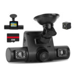 1Pc 360 Degree View FHD 4 Channel Dash Cam 1080P Front 480P Rear Left Right Inside Dash Camera With IR Night Vision Loop Recording Motion Detection Free 32GB MMC Card - Image 8