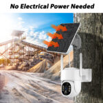 4G Rechargeable Battery PTZ CAMERA With 64GB Memory Card 4MP Dome Solar Camera CCTV Security 360 Degree Ip PTZ Camera - Image 5