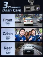 Car Dual Lens Dash Cam HD 1080P Front Rear Inside Video Recorder Camera G-Sensor - Image 7