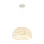 Height-Adjustable Farmhouse Rattan Pendant Lights With Adjustable Hanging Rope - Image 5