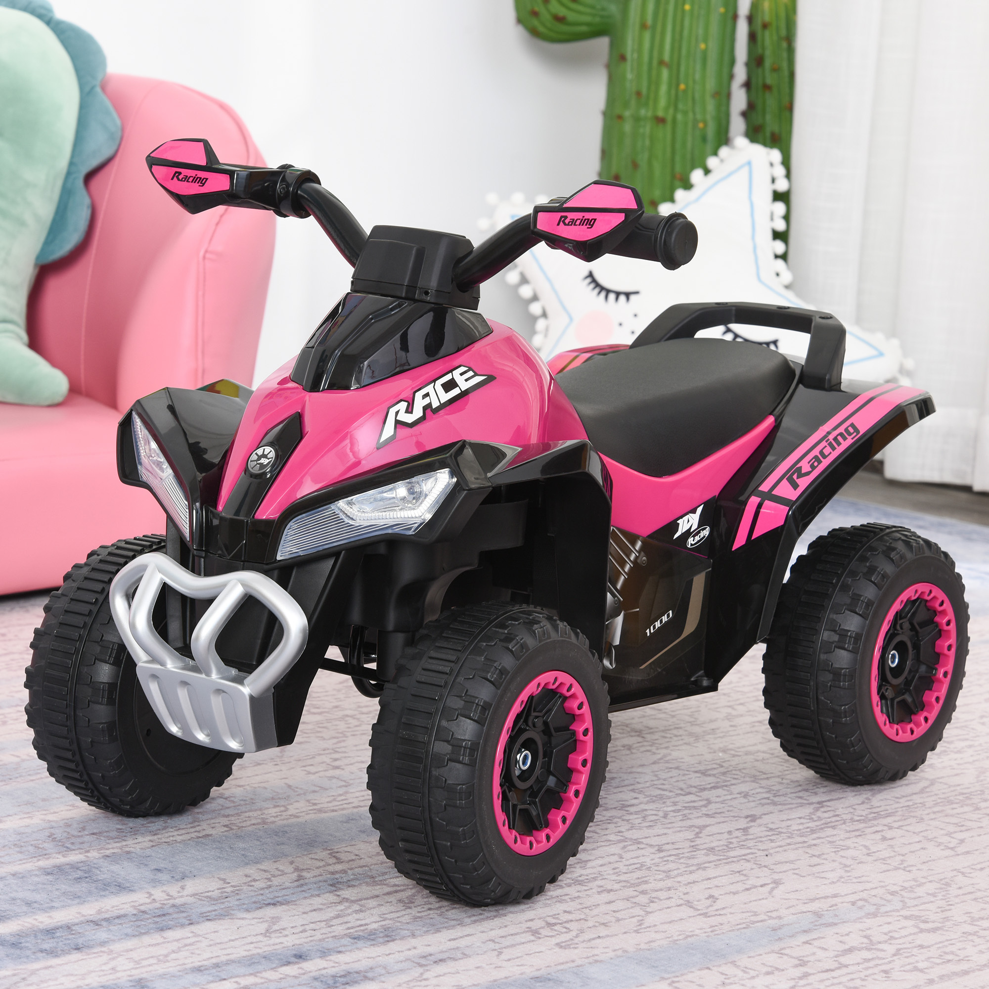 6c4853d8-f069-4ec4-bb30-09ee7c0b6506.jpg Toddler Push Car Foot-to-Floor 4 Wheels Music Light For Kids 18-36 Months - Image 1