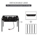 Rectangular Three Eyed Four Legged Gas Burner - Image 9