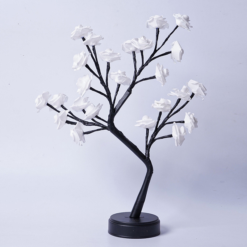 CJHD190296501AZ Table Lamp Flower Tree Rose Lamps Fairy Desk Night Lights USB Operated Gifts For Wedding Valentine Christmas Decoration - Image 1
