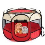 Folding Octagonal Pet Fence Oxford Cloth Cat And Dog Kennel - Image 18