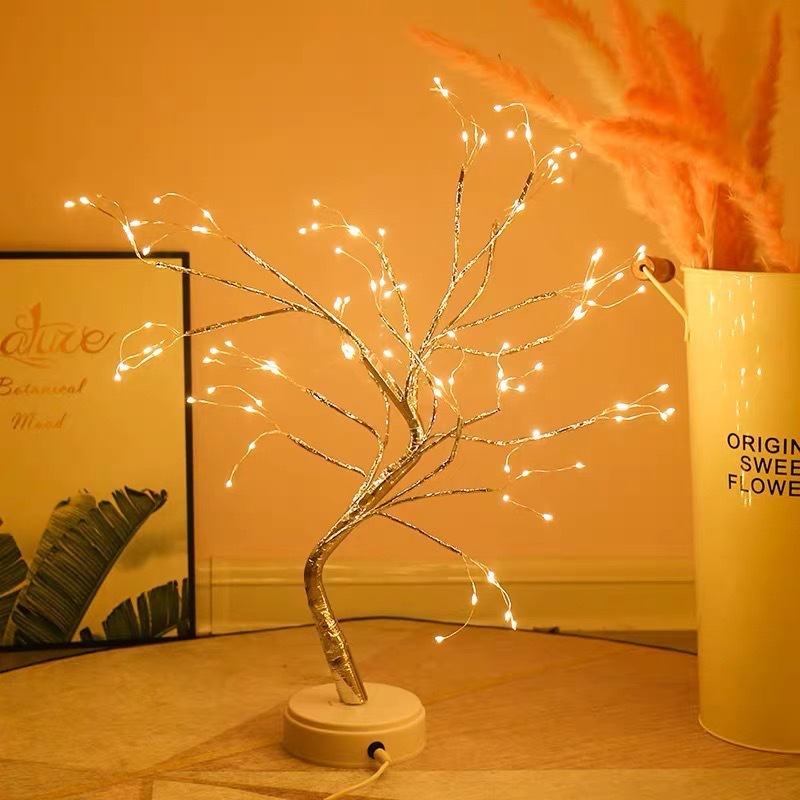 CJJZSNSN01084-Rice grains Led Copper Wire Light Bedroom Light - Image 1