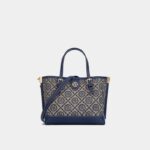 New Jacquard Star Diamond Portable Small Tote Bag - Blue/29x15.5x19cm