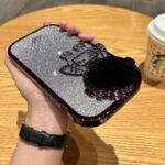 Glitter Astronaut Camera Stand Phone Case For I14 13 12 11 Pro Max XR 14 Plus Invisible Lens Bracket Plating Soft Cover - Image 6