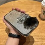Glitter Astronaut Camera Stand Phone Case For I14 13 12 11 Pro Max XR 14 Plus Invisible Lens Bracket Plating Soft Cover - Image 21