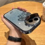 Glitter Astronaut Camera Stand Phone Case For I14 13 12 11 Pro Max XR 14 Plus Invisible Lens Bracket Plating Soft Cover - Image 44