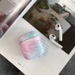 Compatible with Apple, White Marble Case for Airpods Earphone Case - Image 2