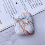 Compatible with Apple, White Marble Case for Airpods Earphone Case - Image 4