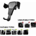 Universal Car Mount Holder Stand Air Vent Cradle For Mobile Cell Phone Gravity Car Mount Air Vent Phone Holder For I Phone X XR XS Max S Amsung S10 Note9