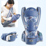 Ergonomic Baby Carrier Infant Baby Hipseat Carrier 3 In 1 Front Facing Ergonomic Kangaroo Baby Wrap Sling - Image 7