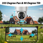 4G Rechargeable Battery PTZ CAMERA With 64GB Memory Card 4MP Dome Solar Camera CCTV Security 360 Degree Ip PTZ Camera - Image 3