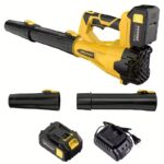 High-Power Cordless Leaf Blower With 4.0Ah Battery – 580CFM & 160MPH, 6-Speed Adjustable, Lightweight Ergonomic Design With Extended Nozzle For Lawn Care, Yard Cleaning, Snow & Pet Hair Removal - Image 2