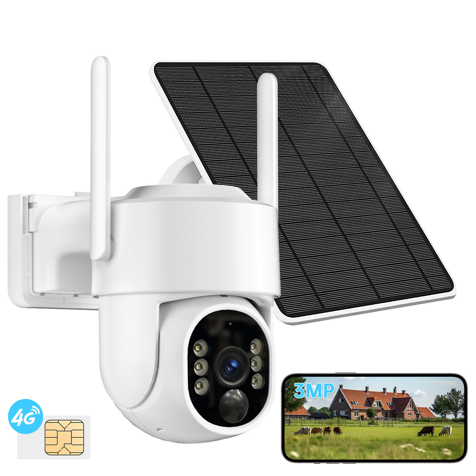 c9f95198-6add-4c6a-9cac-334cfd63d782.jpg 4G Rechargeable Battery PTZ CAMERA With 64GB Memory Card 4MP Dome Solar Camera CCTV Security 360 Degree Ip PTZ Camera - Image 1