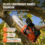 25.4CC 12' Gasoline Chainsaw Powered Wood Cutting Engine Gas Chain Saw - Image 5