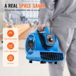 Floor Blower 1360 RPM 600 CFM Air Mover With 4 Blowing Angles 3-Speeds - Image 3
