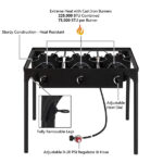 Rectangular Three Eyed Four Legged Gas Burner - Image 4