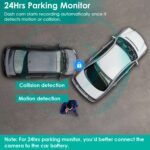 3 Channel Dash Cam Front Inside Rear Vehicle Driving Recorder Car DVR With 32G MMC Card G Sensor Motion Detection Parking Monitor Loop Recording - Image 6