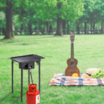 Outdoor Camp Stove High Pressure Propane Gas Cooker Portable Cast Iron Patio Cooking Burner Single Burner 75000-BTU - Image 2