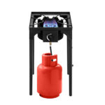 Outdoor Camp Stove High Pressure Propane Gas Cooker Portable Cast Iron Patio Cooking Burner Single Burner 75000-BTU - Image 7