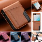 Flip Leather Wallet Case for Samsung Galaxy Z Flip 3–7 – Card Holder Book Cover - Image 8