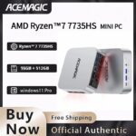 AMD Ryzen 7 7735HS Mini PC – 16GB DDR5, 512GB NVMe SSD, Triple 4K Display, WiFi 6, BT 5.2, Windows 11 Pro - Image 3