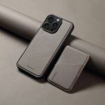 2-in-1 Magnetic Leather Wallet Case for iPhone 13–17 Pro Max – Detachable, Card & Pocket Holder