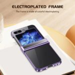 6D Plated Hard PC Case with Tempered Glass for Samsung Galaxy Z Flip 3–6 – Hinge & Camera Protection - Image 6