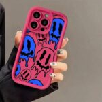 Soft Protective Case for iPhone 11–17 Series – Blue & White with Black Accents - Image 5