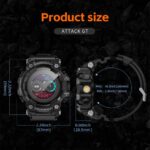 LOKMAT ATTACK-GT Rugged Smartwatch – Bluetooth Calls, Waterproof, Military-Grade, Flashlight - Image 10