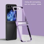 6D Plated Hard PC Case with Tempered Glass for Samsung Galaxy Z Flip 3–6 – Hinge & Camera Protection - Image 8