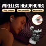 SK Ultra-thin Sleep Headphones 5.2 Wireless Bluetooth Headset Invisible Earbuds Hidden In Ear Button Sports Earphones Waterproof - Image 12