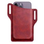 Men Cell Phone Belt Pack Bag Loop Waist Holster Pouch Case Leather Wallet Cover - Image 6