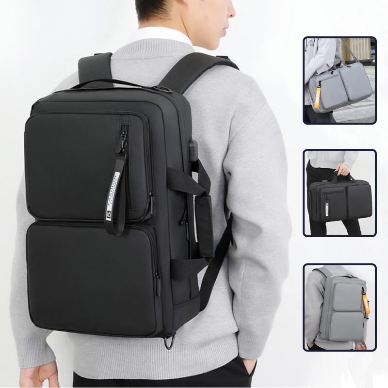 7b56fb8b-f8ae-4cf0-b7cb-778c85d3a633.jpg Multifunctional Backpack Large Capacity Business Laptop Bag Leisure Travel Commuter Schoolbag Portable Shoulder Bag - Image 1
