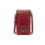 Rivet Design Shoulder Bags Mobile Phone Handbag Solid Color Crossbody Bags Women - Image 2