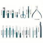 Professional 7/10/12/18 Piece Nail Care Kit Stainless Steel Manicure & Pedicure Set Nail Clipper Set with Travel Case - Image 11