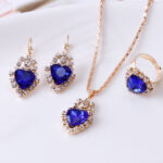 Women's Waterdrop Shiny Rhinestone Jewelry Set - Image 5